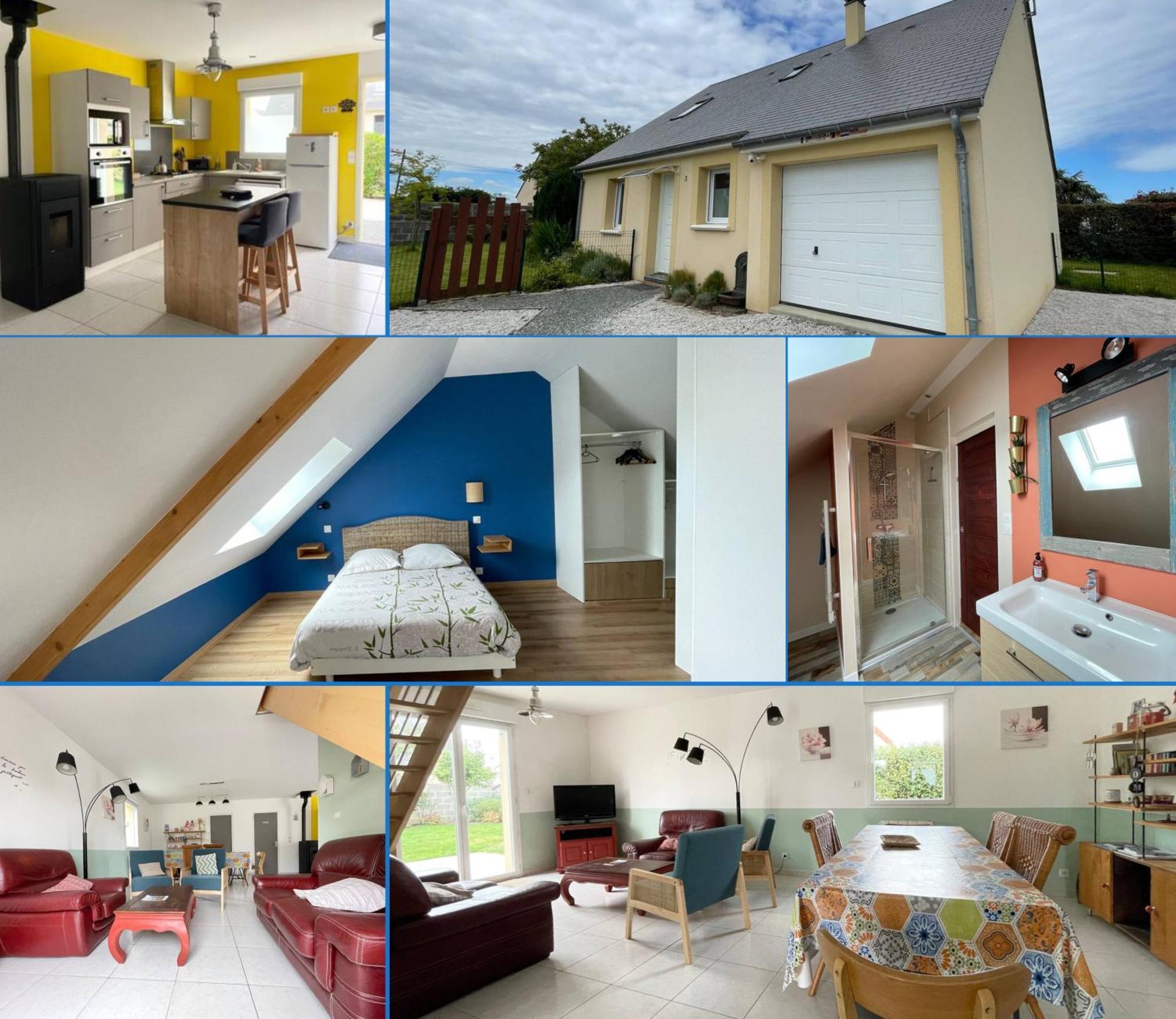 סן-לוראן-סור-מר Sweet Omaha Belle Maison Recente Lumineuse Et Cosy Bien Equipee Jardin Clos 15 Mn A Pied Plage Omaha Beach Et Proche De Bayeux & Port En Bessin מראה חיצוני תמונה